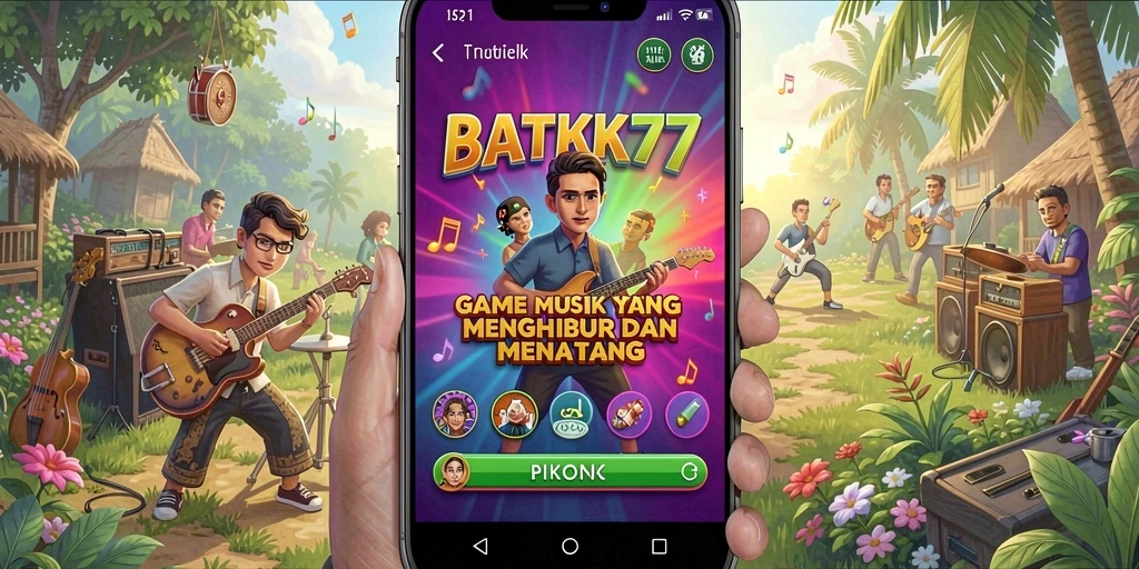 Tangkapan layar gameplay BATIK77 yang menampilkan serunya bermain musik.