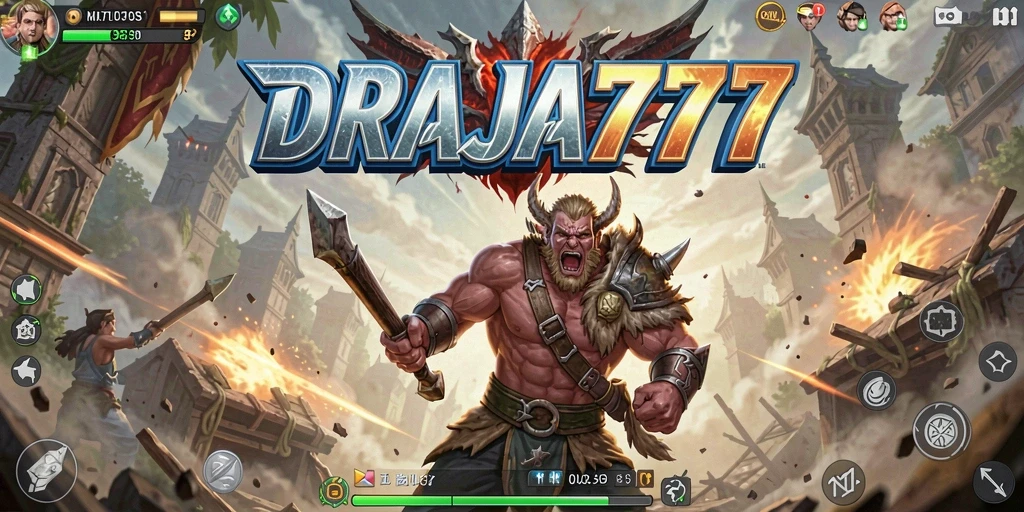 Tampilan aksi intens dalam pertarungan DRAJA777.